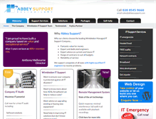 Tablet Screenshot of abbeysupport.com